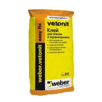 Плиточный клей Вебер Изи-фикс ( Weber Easy-Fix )
