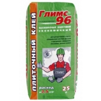 Плиточный клей Глимс-96 белый для теплого пола